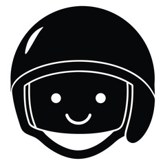 vector illustration of cute helmet