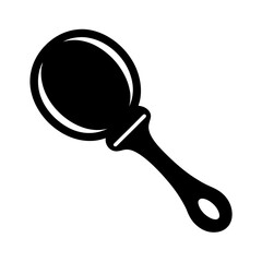 Simple graphic illustration of a maraca, perfect for musical expression