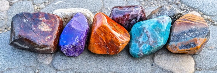 Naklejka premium photo of shattuckite stones 