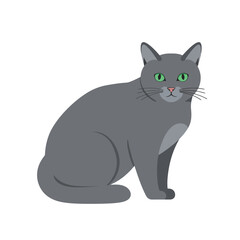 Creative Flat Vector Illustrations of Cat: Minimalist, Modern, and Perfect for Pet-Themed Graphics.Charming Flat Vector Cat Illustration: Playful, Minimal, and Versatile Cartoon Primate Design