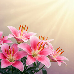 Fototapeta premium lily background image
