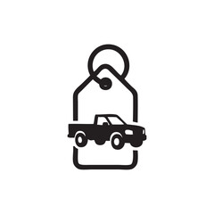 Obraz premium car sales logo