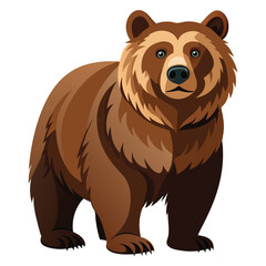 grizzly bear vector