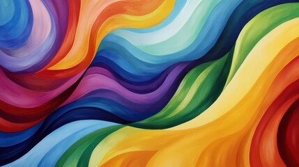 Obraz premium Abstract colorful swirls and waves background. (1)
