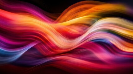 Fototapeta premium Abstract vibrant colorful swirls and waves, dynamic motion design.