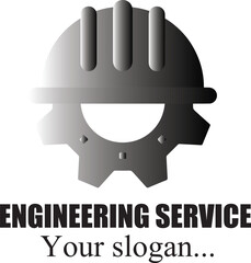 Construction Business Company Icon, Engineering Service
