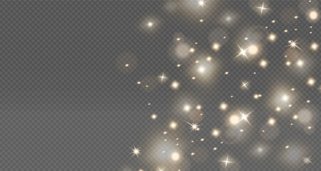 Christmas glowing bokeh confetti light and glitter texture overlay for your design. Festive sparkling red dust png. Festive dust for cards, invitations, banners, promotions. PNG