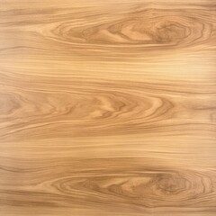 Obraz premium Smooth polished wooden surface texture with fine grain, light walnut finish, soft reflections, modern interior style, clean and uniform look, professional studio lighting