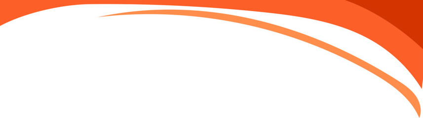 Minimalist Orange Flow Curve