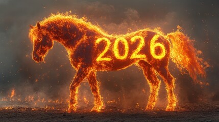 Red Fire Horse Symbol of 2026