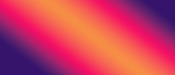 Blue Sunset orange pink purple grainy background. Abstract noisy textured banner header design.