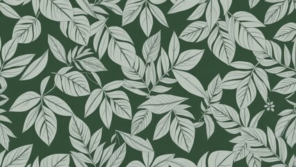 Fototapeta premium Tropical Leaves Pattern