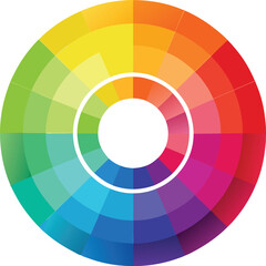 Obraz premium Vibrant Artistic Color Wheel Spectrum with Dynamic Gradient Shades