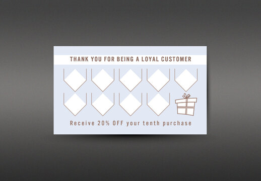Small business loyalty card template card. Thank you card, loyalty card and gift card editable template. VIP card with discount for clients