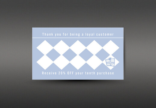 Small business loyalty card template card. Thank you card, loyalty card and gift card editable template. VIP card with discount for clients