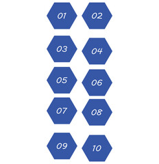 set of 1 to 10 counting  icon vector  illustration 