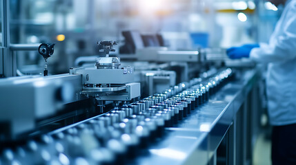 Obraz premium Automation in Pharmaceutical Manufacturing