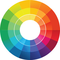 Obraz premium Vibrant Artistic Color Wheel Spectrum with Dynamic Gradient Shades