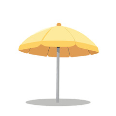 Obraz premium Simple. Cute Beach Umbrella Illustration