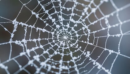 spider web with drops of water on it