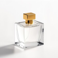 Empty, modern perfume bottle