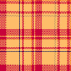 Vibrant orange and red plaid pattern, perfect for textile design, wallpaper, or website backgrounds.