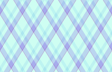 Argyle pattern of geometric rhombus. Harlequin check wallpaper design. Classic diamond shaped textile material for web background, print fabric clothing, sweater, wrapping paper, gift card, invitation