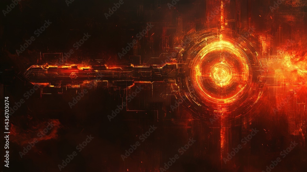 Poster the image depicts a rustic ancient key with runic inscriptions on a background that resembles a head
