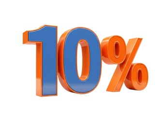 Ten percent sale discount offer promotion marketing graphic element