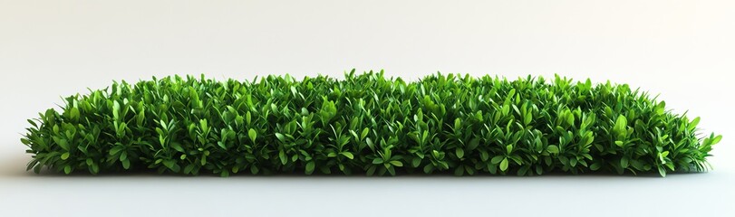 Isolated on a white background, this bright green grass border is a great element for spring or summer-themed designs