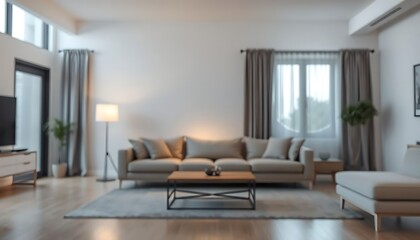 living room filled with furniture and a flat screen tv