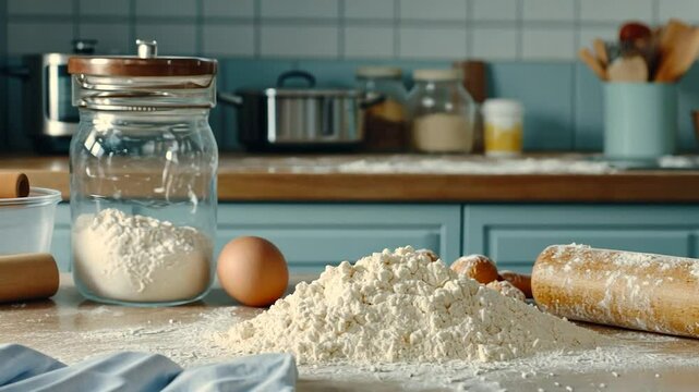 Floury Kitchen Prep for Baking