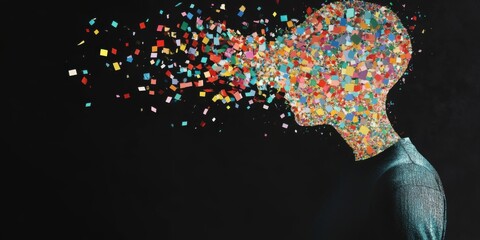 Ingenious and Creative Representation of Thought and Emotion Achieved Through Dispersed Color
