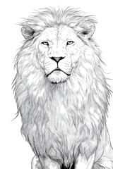 Kids&rsquo; Coloring Page Featuring Capybara in Jungle Habitat Outline