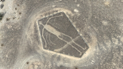 Drone image of Blythe Intaglio human figure