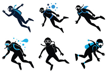 Ocean Adventure Scuba Vector Art