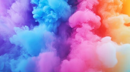 Fototapeta premium Vibrant Colorful Smoke Abstract Background Texture