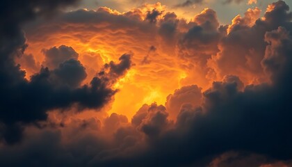 Fototapeta premium sun is shining through the clouds in the sky