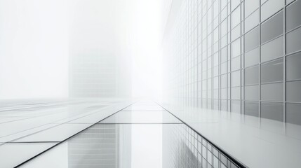Obraz premium Modern architectural perspective, minimalist, empty space