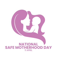 National Safe Motherhood Day
April 11th, Social Media Design Vector Templates, Family, Love, Home, Just Born 
