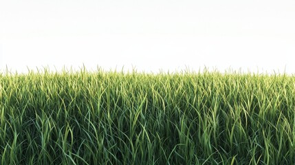 Obraz premium Png file featuring savanna grass field row on transparent backgrounds, titled Wild Prairie, an illustration