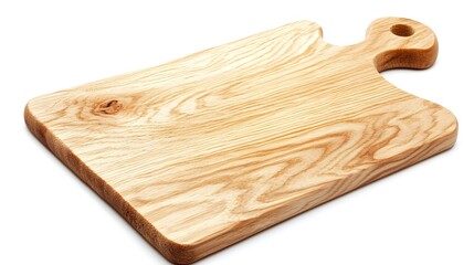 Flat Birch Wood Cutting Board with Rounded Corners and Hanging Hole