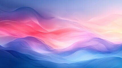 Obraz premium The illustration Oceanic Glimmer features serene designs that incorporate a light blue mother of pearl texture with wavy patterns
