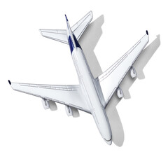 Plane model isolated on white background