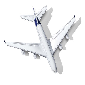 Plane model isolated on white background
