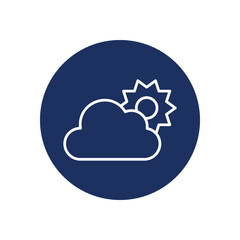 Weather icon vector stock illustration