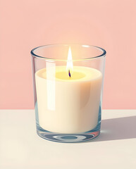 Scented Soy Candle in Glass Jar