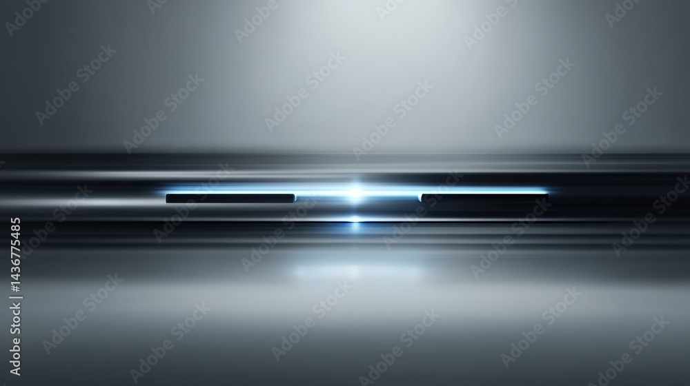 Poster Minimal Loading Bar With Digital Counters Featuring Smooth Motion Blur Effect in Modern Design