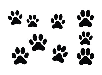 Fototapeta premium High-Quality Wildlife Track Icon Collection for Nature and Pet-Themed Projects