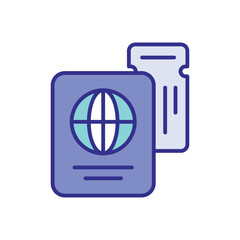 Passport  icon vector stock illustration